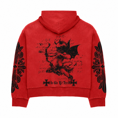 Red Evil cupid Zip Up
